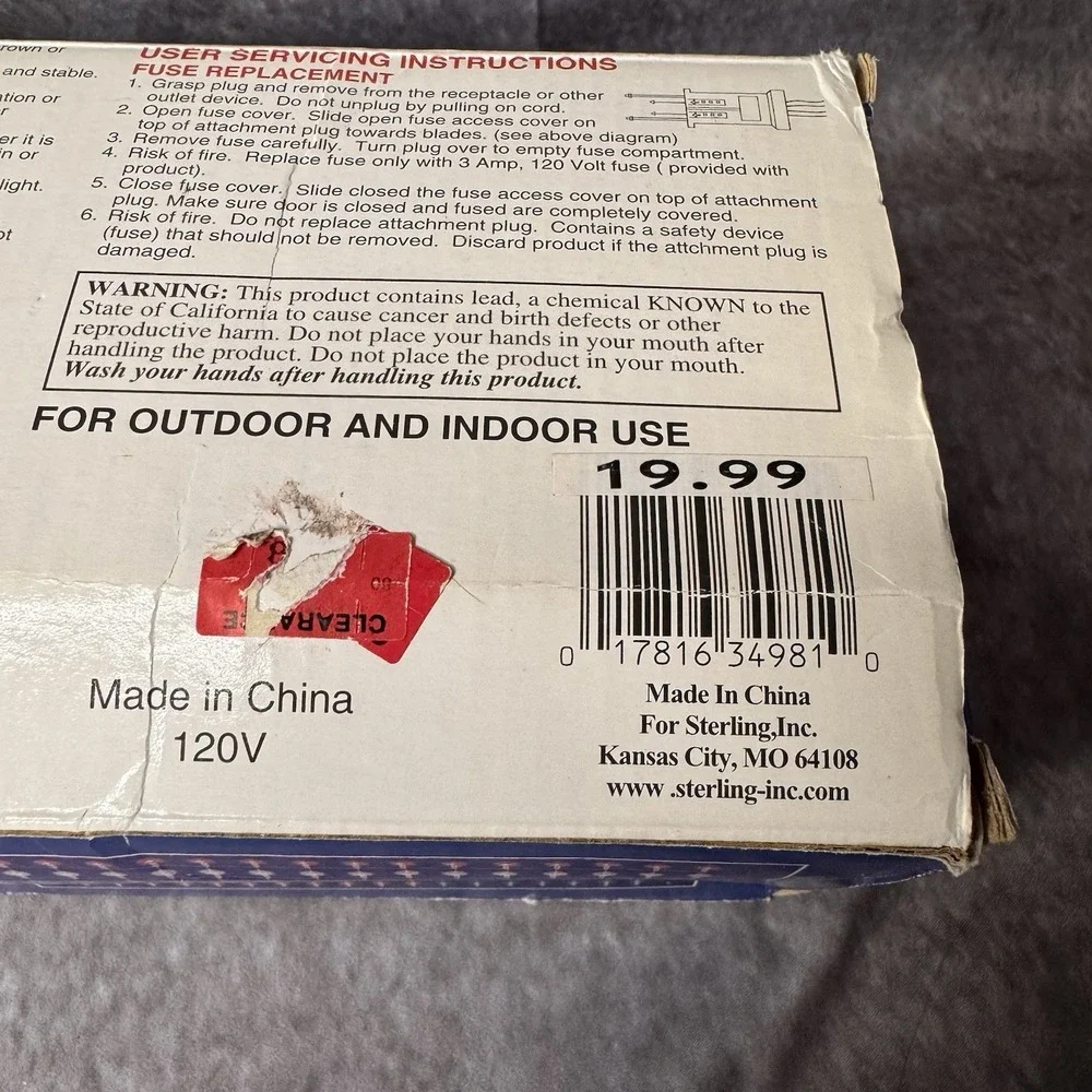 Sterling American Flag Light Set 234 lights 4x6 ft.